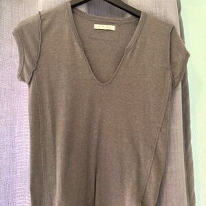 Free People Casual Gray T-shirt